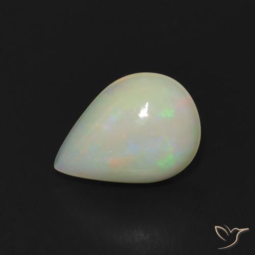 Opale Multicolore naturale da 1.06 ct, Forma a pera, Trasparente