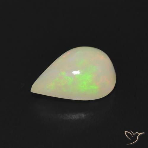 Opale Multicolore naturale da 1.06 ct, Forma a pera, Trasparente