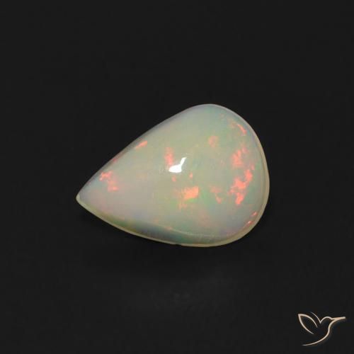 Opale Multicolore naturale da 0.36 ct, Forma a pera, Trasparente