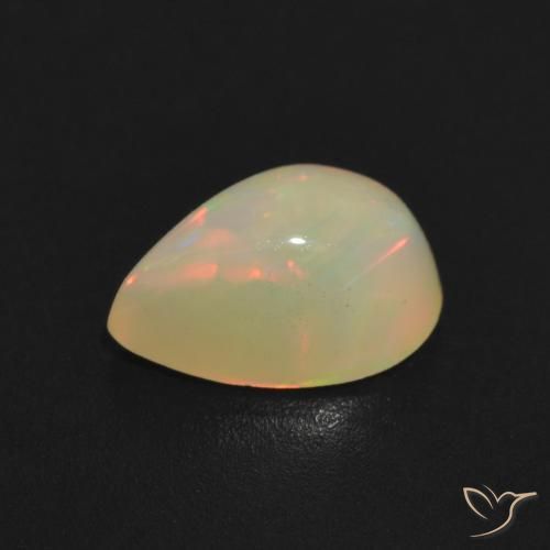 Opale Multicolore naturale da 1.36 ct, Forma a pera, Trasparente