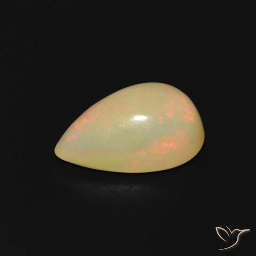 Opale Multicolore naturale da 0.74 ct, Forma a pera, Trasparente