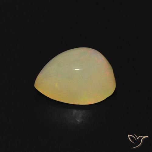 Opale Multicolore naturale da 0.69 ct, Forma a pera, Trasparente