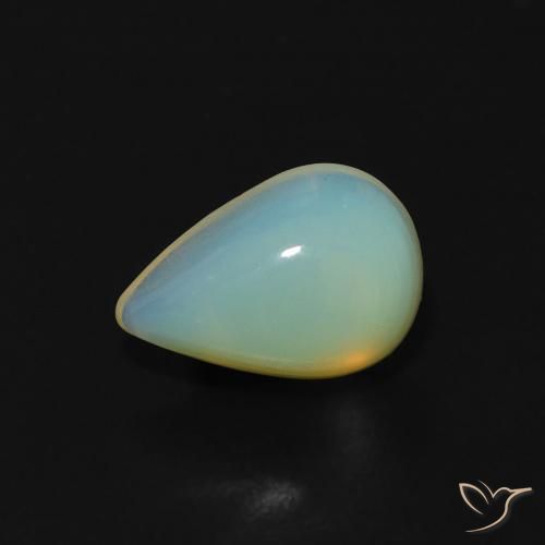 1.00ct Naturale Multicolore Opale, Forma a pera, Trasparente