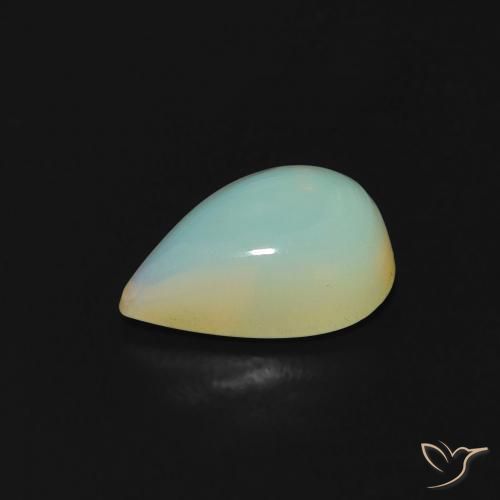 Opale Multicolore naturale da 1.00 ct, Forma a pera, Trasparente