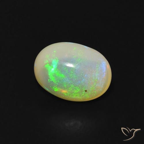 Opale Multicolore naturale da 0.48 ct, Ovale, Trasparente