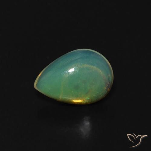 0.36ct Naturale Multicolore Opale, Forma a pera, Trasparente