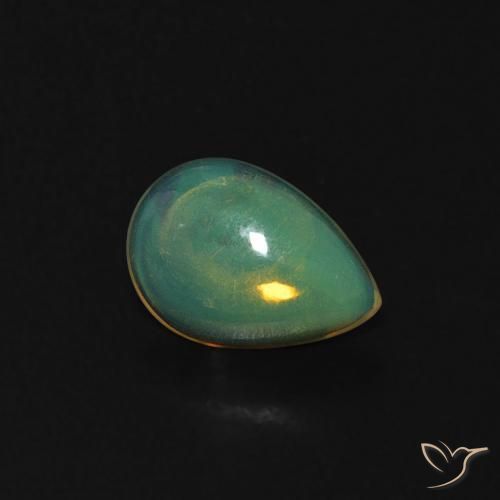Opale Multicolore naturale da 0.36 ct, Forma a pera, Trasparente