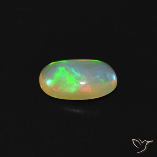 Opale Multicolore naturale da 0.31 ct, Ovale, Trasparente