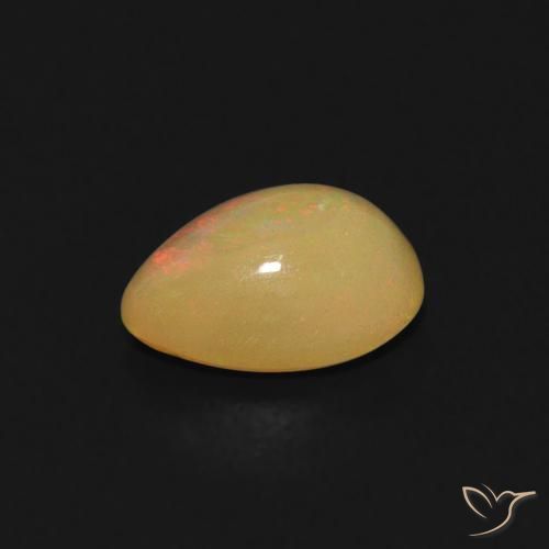 Opale Multicolore naturale da 0.48 ct, Forma a pera, Trasparente