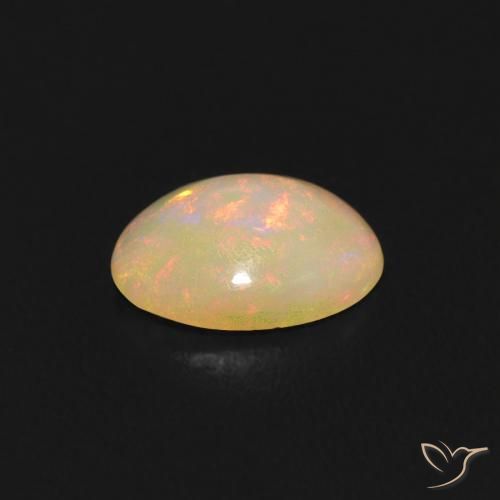 Opale Multicolore naturale da 0.44 ct, Ovale, Trasparente