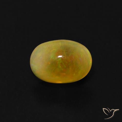 0.49ct Naturale Multicolore Opale, Ovale, Trasparente