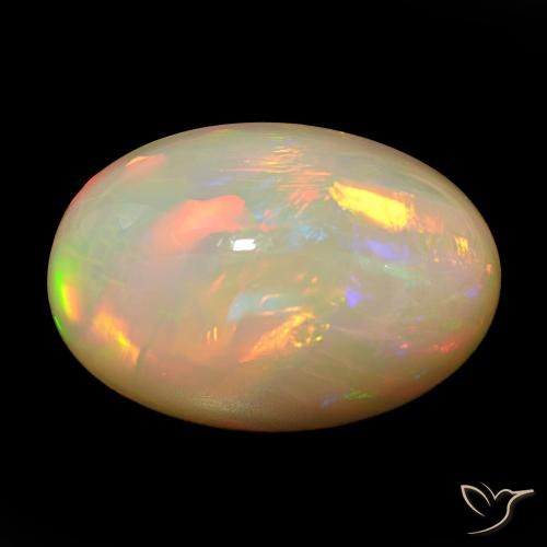 18.83ct Multicolore Opale, Ovale, Opaco