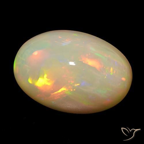 Opale Multicolore naturale da 18.83 ct, Ovale, Opaco
