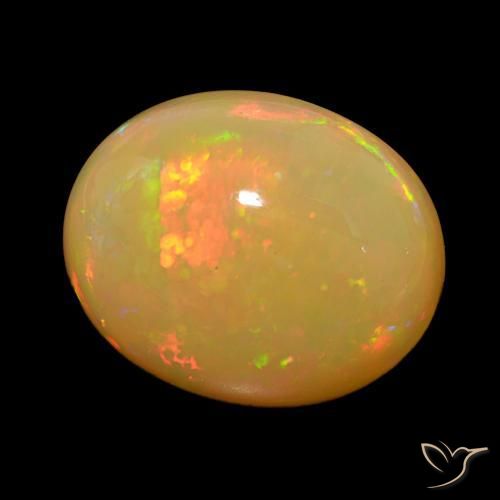 Opale Multicolore naturale da 20.25 ct, Ovale, Opaco