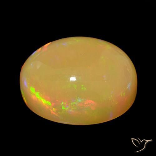 Opale Multicolore naturale da 20.25 ct, Ovale, Opaco