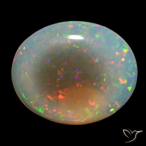 Opale Multicolore naturale da 86.87 ct, Ovale, Trasparente