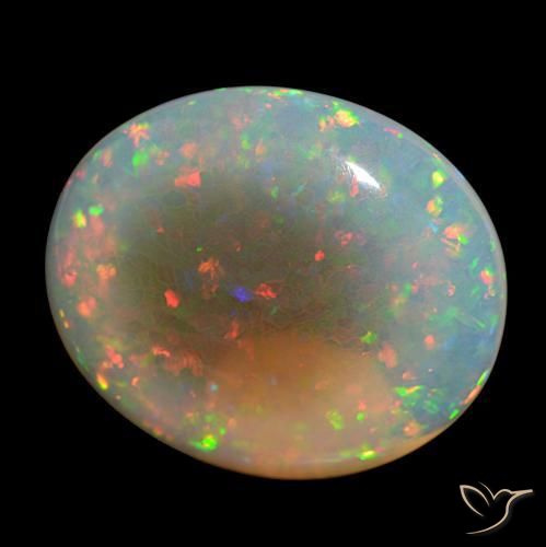 Opale Multicolore naturale da 86.87 ct, Ovale, Trasparente