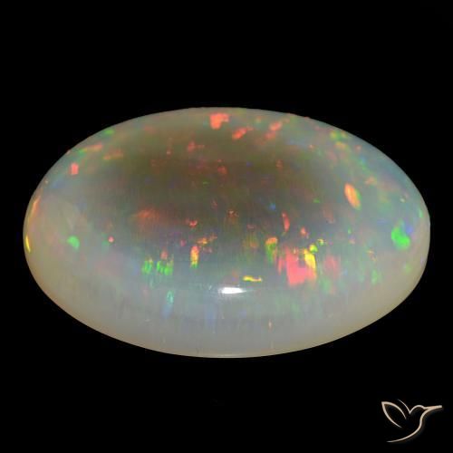 Opale Multicolore naturale da 86.87 ct, Ovale, Trasparente