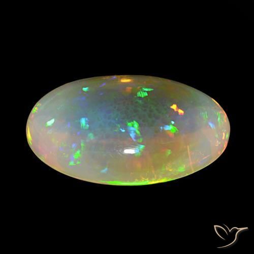 Opale Multicolore naturale da 22.77 ct, Ovale, Trasparente