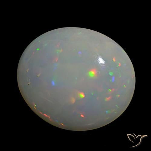 Opale Multicolore naturale da 24.34 ct, Taglio ovale, Traslucido