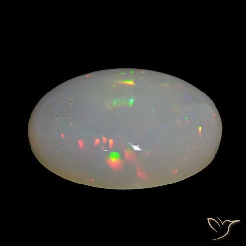 Opale Multicolore naturale da 24.34 ct, Taglio ovale, Traslucido