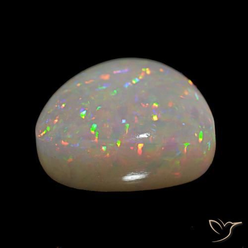 Opale Multicolore naturale da 10.82 ct, Taglio trillion, Opaco