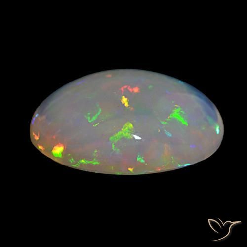 Opale Multicolore naturale da 15.82 ct, Taglio ovale, Trasparente
