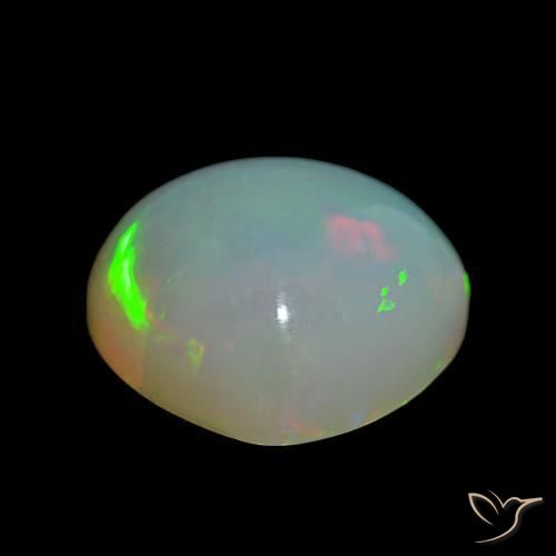 Opale Multicolore naturale da 15.40 ct, Forma a pera, Trasparente