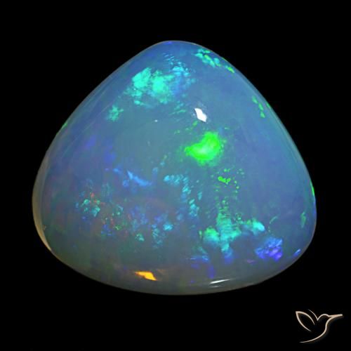 12.50ct Multicolore Opale, Forma a pera, Trasparente