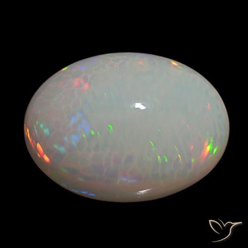 Opale Multicolore naturale da 21.94 ct, Taglio ovale, Opaco
