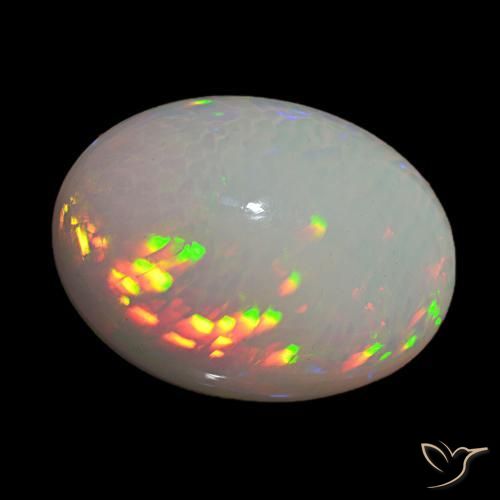 Opale Multicolore naturale da 21.94 ct, Taglio ovale, Opaco