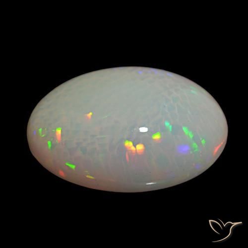 Opale Multicolore naturale da 21.94 ct, Taglio ovale, Opaco