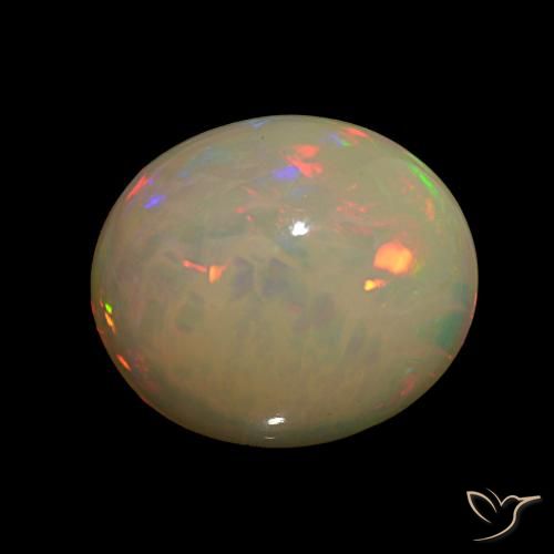15.13ct Multicolore Opale, Ovale, Opaco