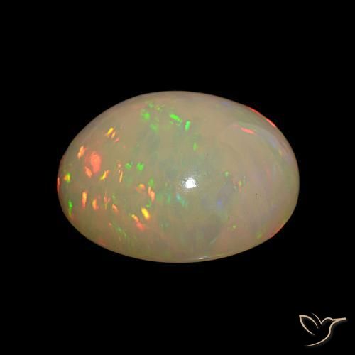 Opale Multicolore naturale da 15.13 ct, Taglio ovale, Opaco
