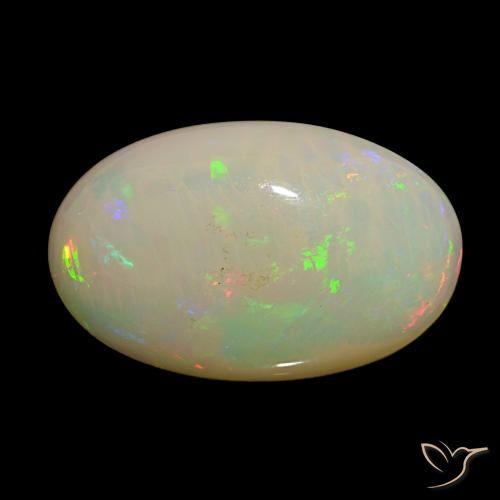 Opale Multicolore naturale da 18.62 ct, Taglio ovale, Opaco