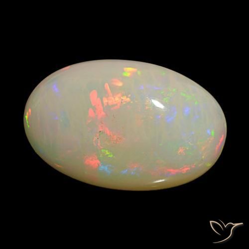 Opale Multicolore naturale da 18.62 ct, Taglio ovale, Opaco