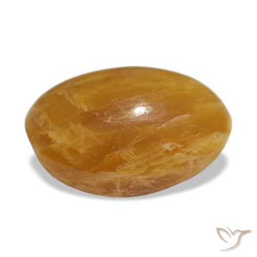 Opale naturale dorato da 2,93 ct, taglio ovale, opaco