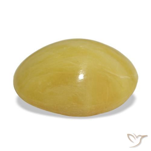 Opale naturale dorato da 6,20 ct, taglio ovale, opaco