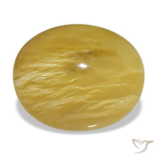 Opale naturale dorato da 10,02 ct, taglio ovale, opaco