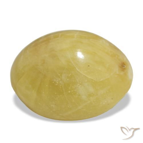 Opale naturale dorato da 14,38 ct, taglio ovale, opaco