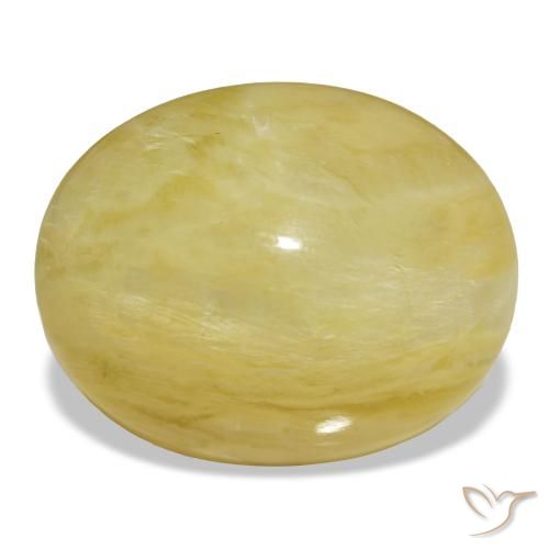Opale naturale dorato da 18,93 ct, taglio ovale, opaco