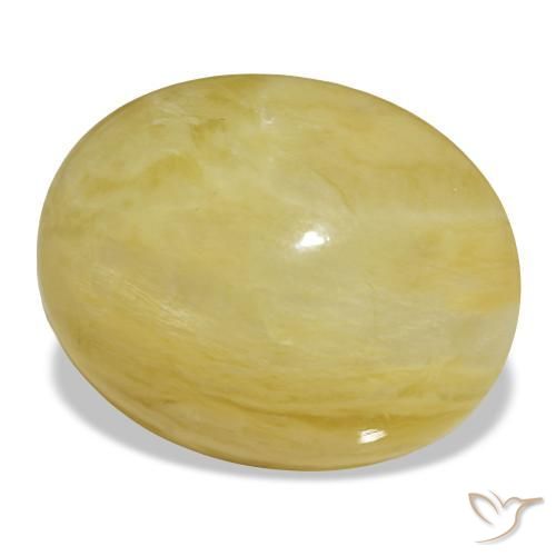 Opale naturale dorato da 18,93 ct, taglio ovale, opaco