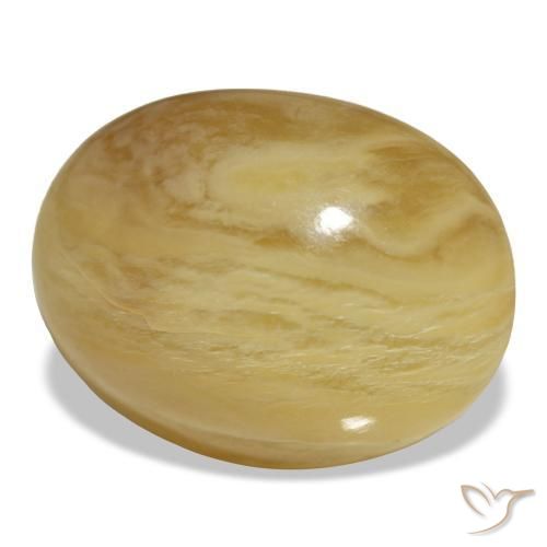Opale naturale dorato da 20,55 ct, taglio ovale, opaco