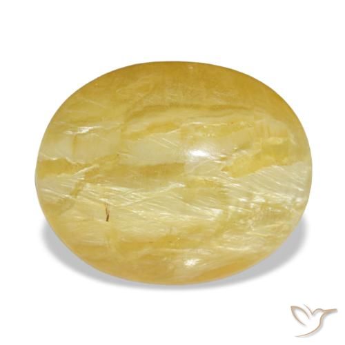5.56ct giallo opale, ovale, opaco