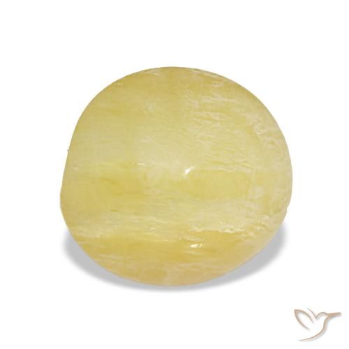 Opale naturale giallo da 1,78 ct, taglio ovale, opaco