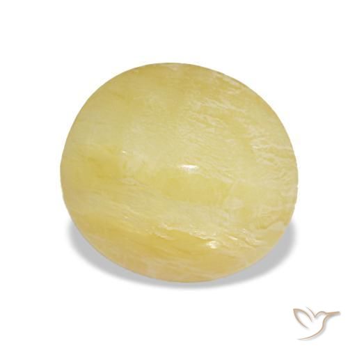 Opale naturale giallo da 1,78 ct, taglio ovale, opaco