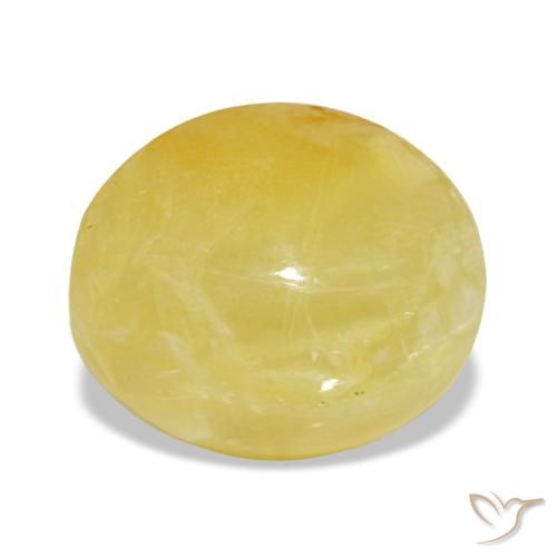 Opale naturale giallo da 3,13 ct, taglio ovale, opaco
