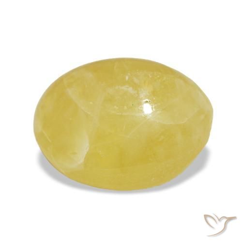Opale naturale giallo da 3,13 ct, taglio ovale, opaco