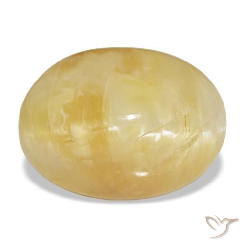 Opale naturale giallo da 9,26 ct, taglio ovale, opaco