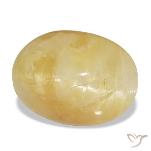 Opale naturale giallo da 9,26 ct, taglio ovale, opaco